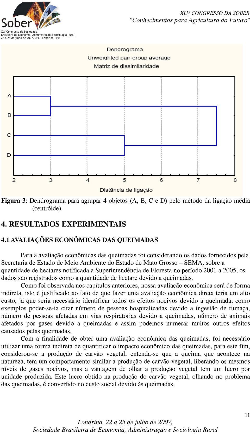 quantidade de hectares notificada a Superintendência de Floresta no período 2001 a 2005, os dados são registrados como a quantidade de hectare devido a queimadas.