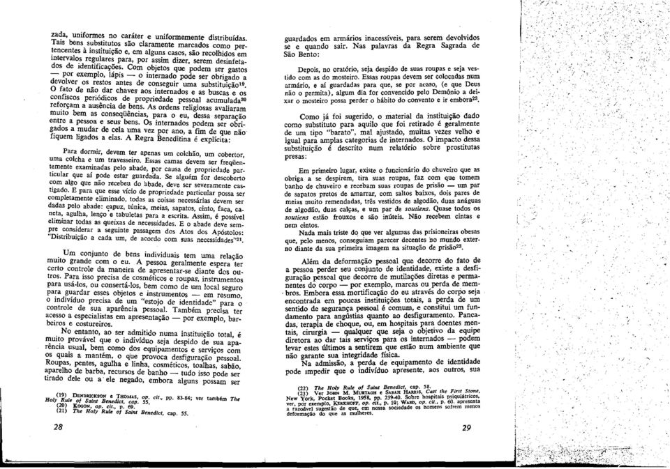 Coro objetos que podem ser gastos por exemplo, lápís - o internado pode ser abrigado a devolver os _restos antes de conseguir urna substitui~a019.