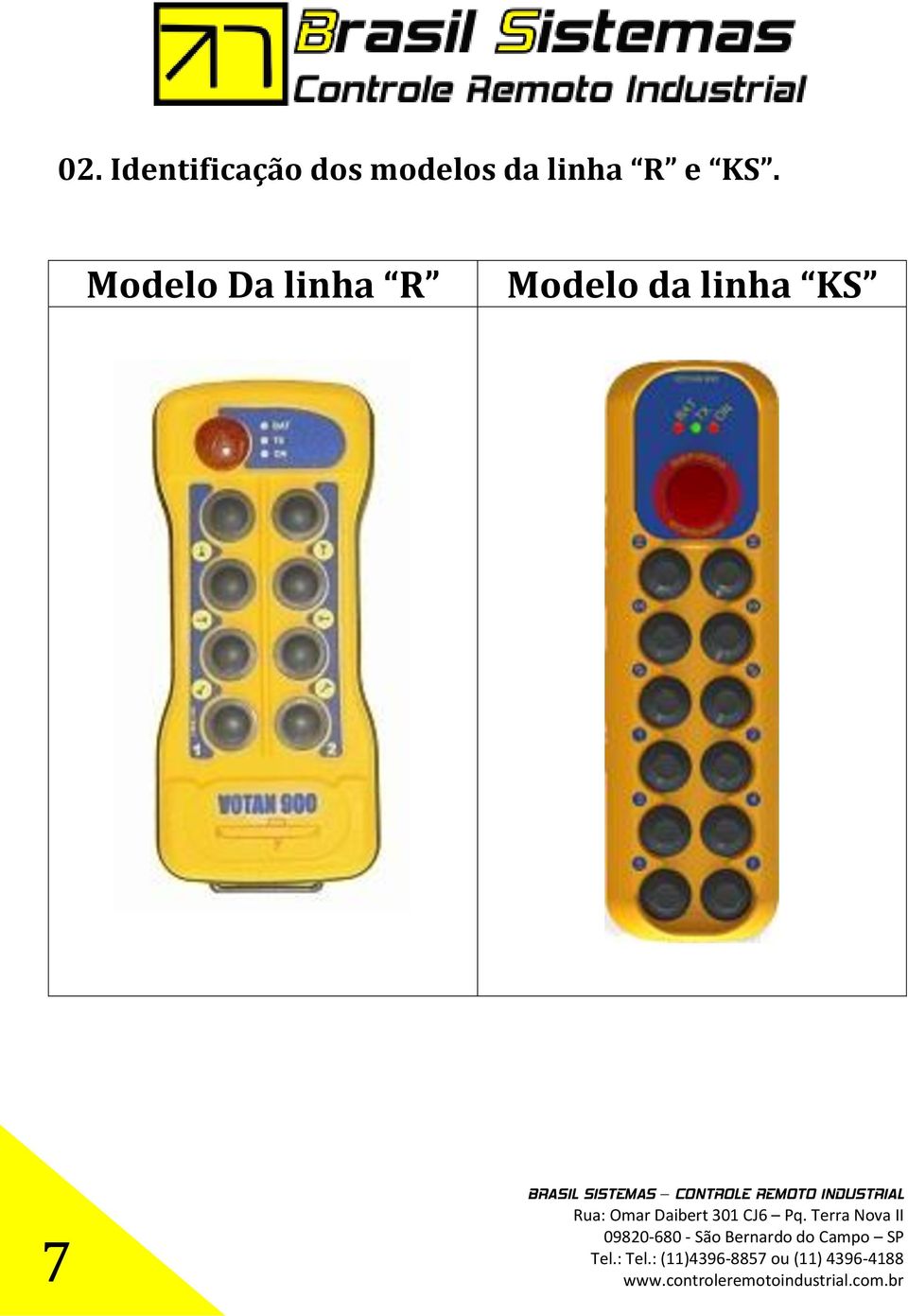 KS. Modelo Da linha R