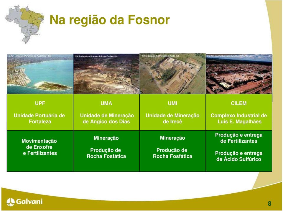 Magalhães Movimentação de Enxofre e Fertilizantes Mineração Produção de Rocha Fosfática