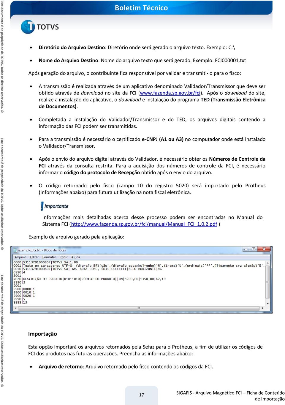 obtido através de download no site da FCI (www.fazenda.sp.gov.br/fci).