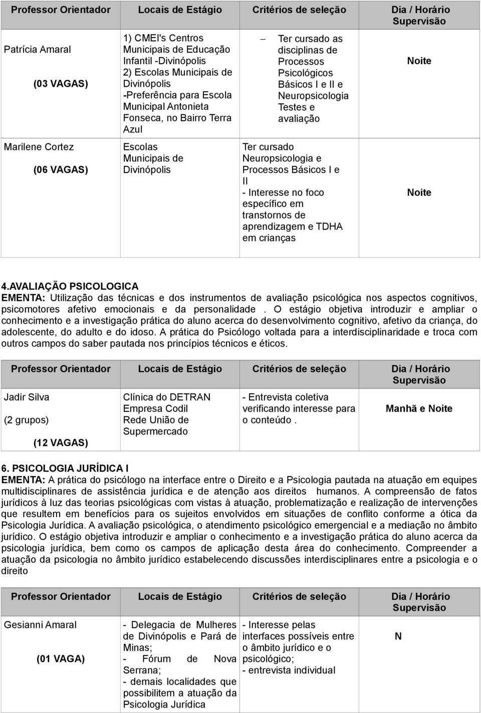 foco específico em transtornos de aprendizagem e TDHA em crianças 4.