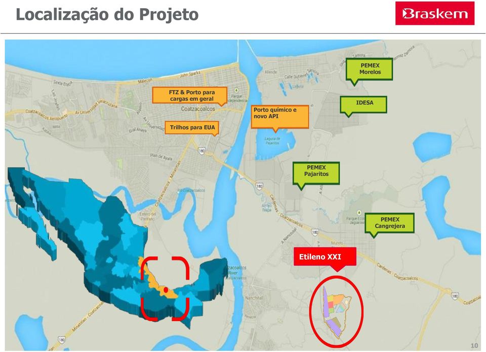 EUA Porto químico e novo API IDESA PEMEX