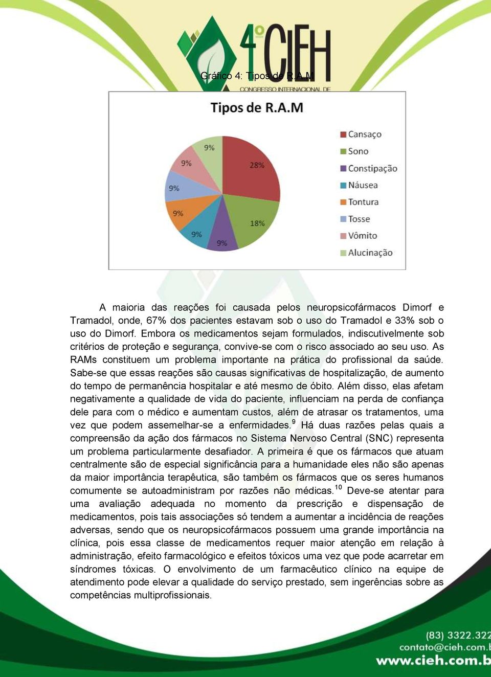 As RAMs constituem um problema importante na prática do profissional da saúde.