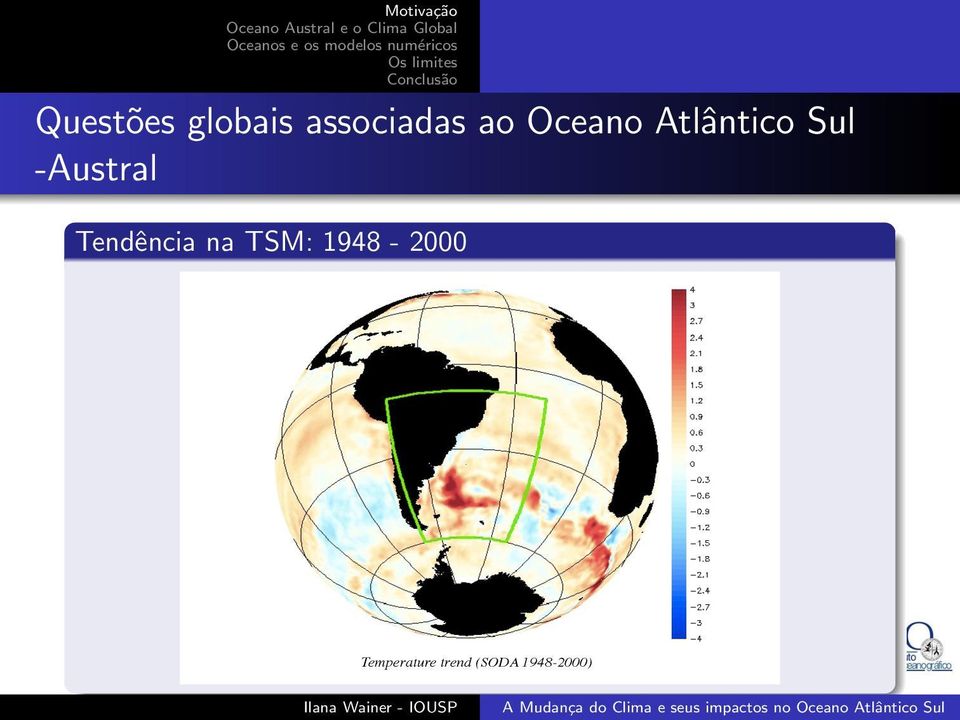 Tendência na TSM: 1948-2000