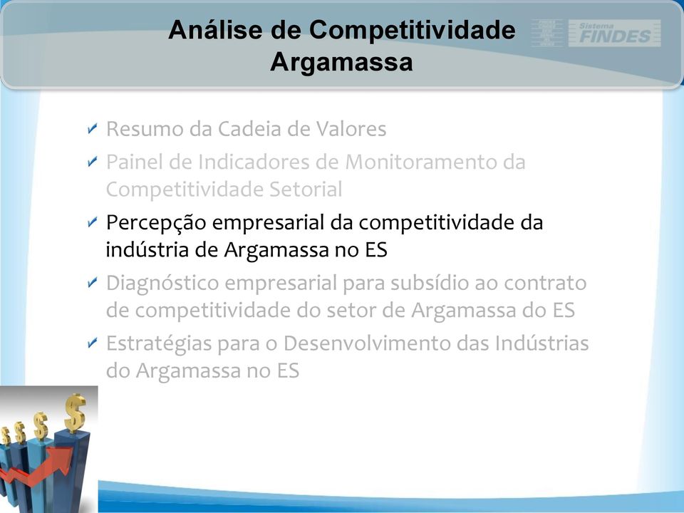 indústria de Argamassa no ES Diagnóstico empresarial para subsídio ao contrato de