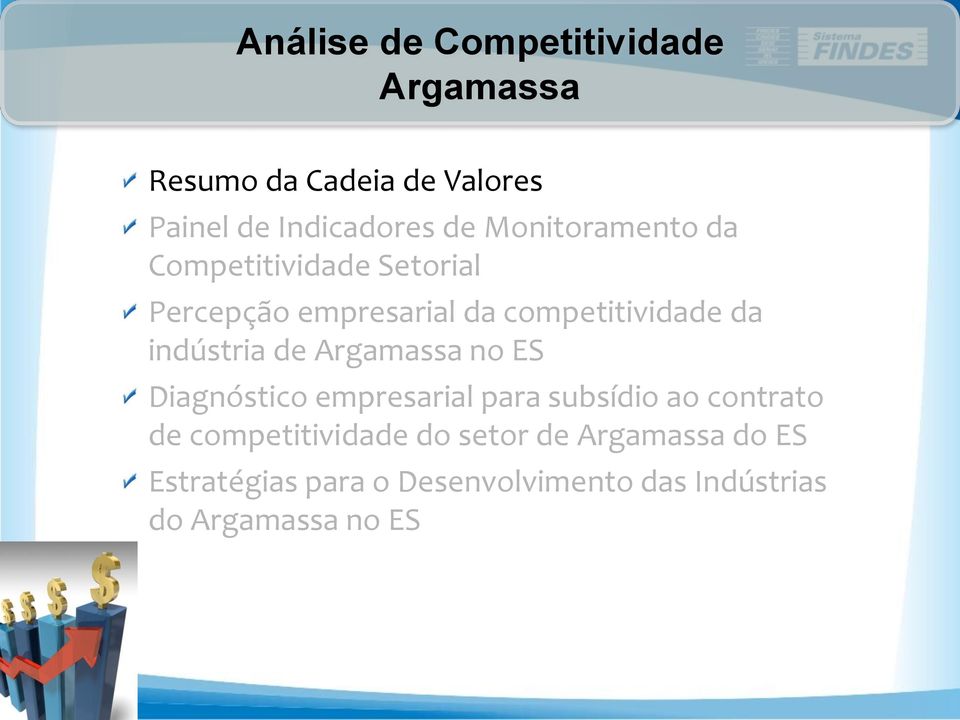 indústria de Argamassa no ES Diagnóstico empresarial para subsídio ao contrato de