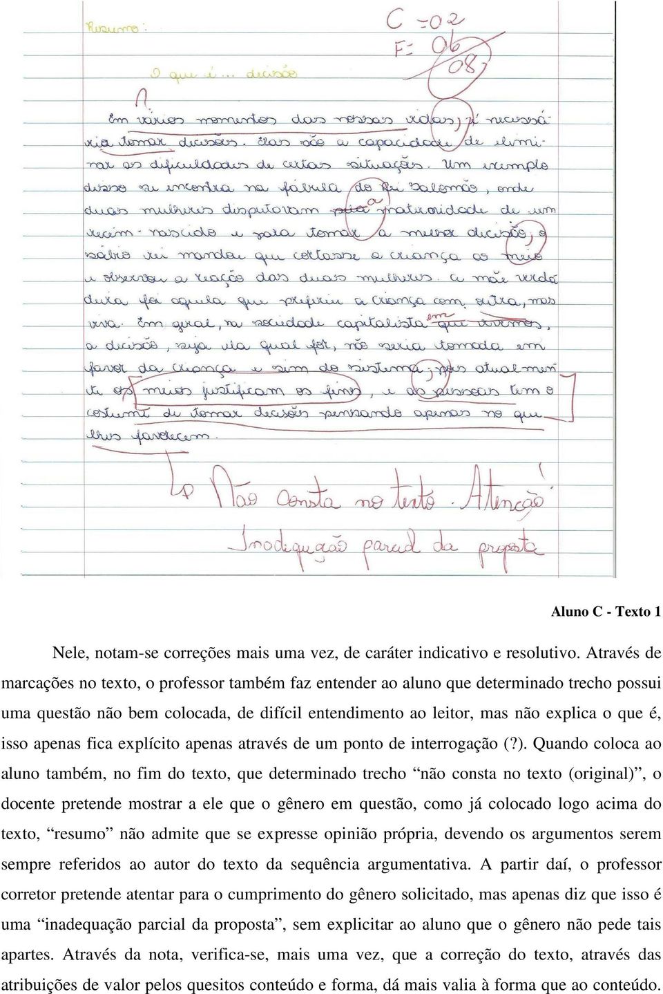 apenas fica explícito apenas através de um ponto de interrogação (?).