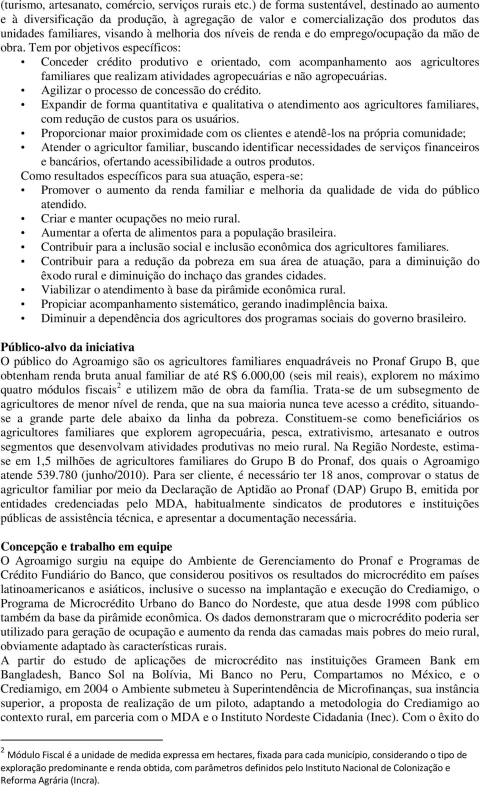 emprego/ocupação da mão de obra.