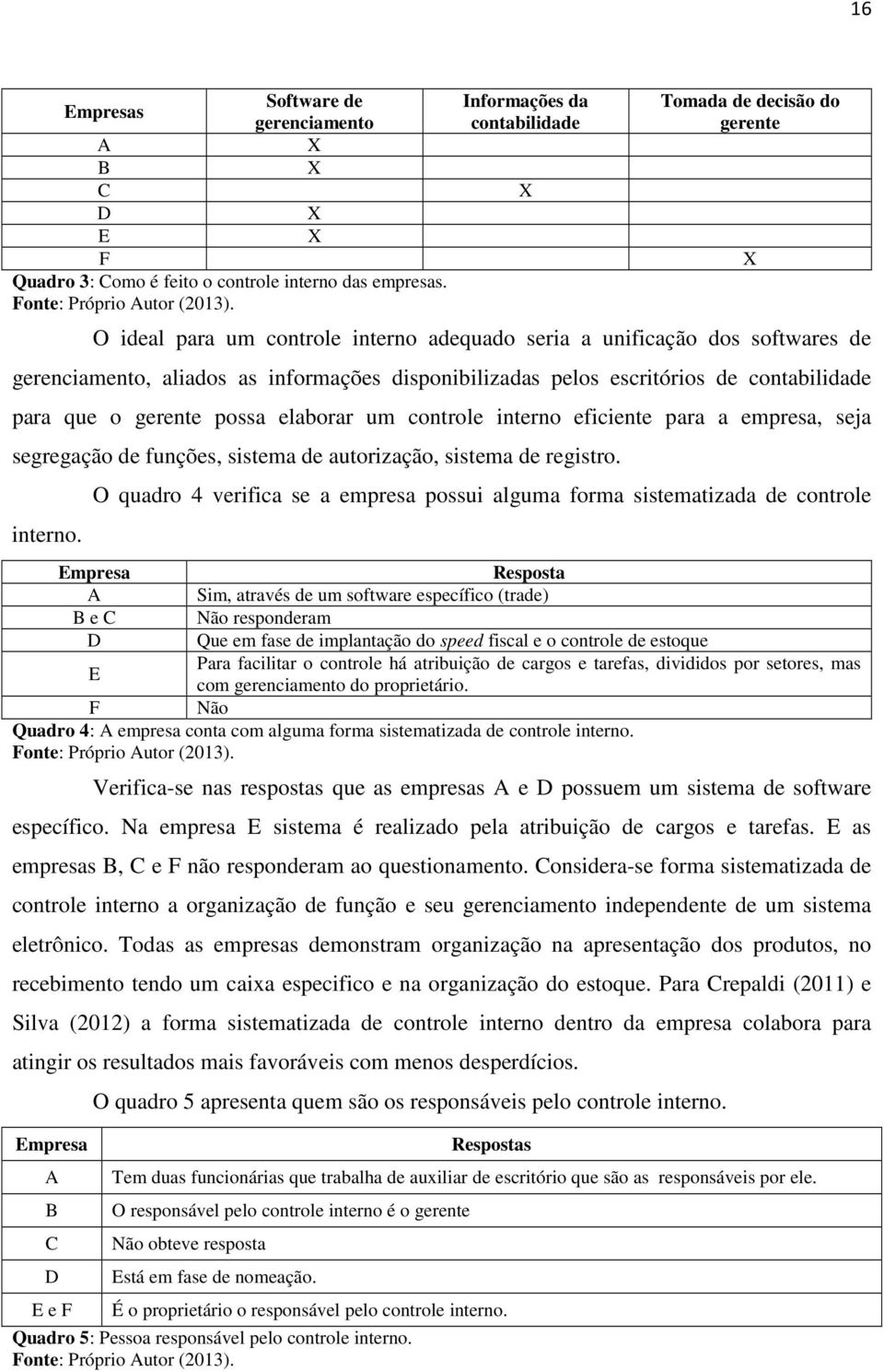 escritórios de contabilidade para que o gerente possa elaborar um controle interno 