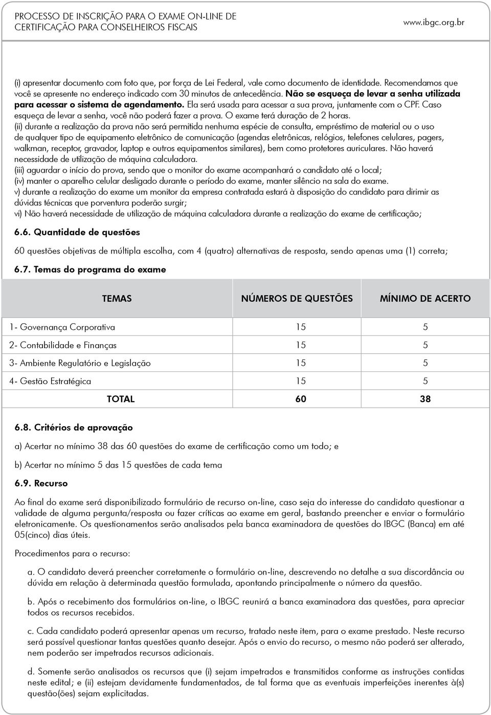 Caso esqueça de levar a senha, você não poderá fazer a prova. O exame terá duração de 2 horas.