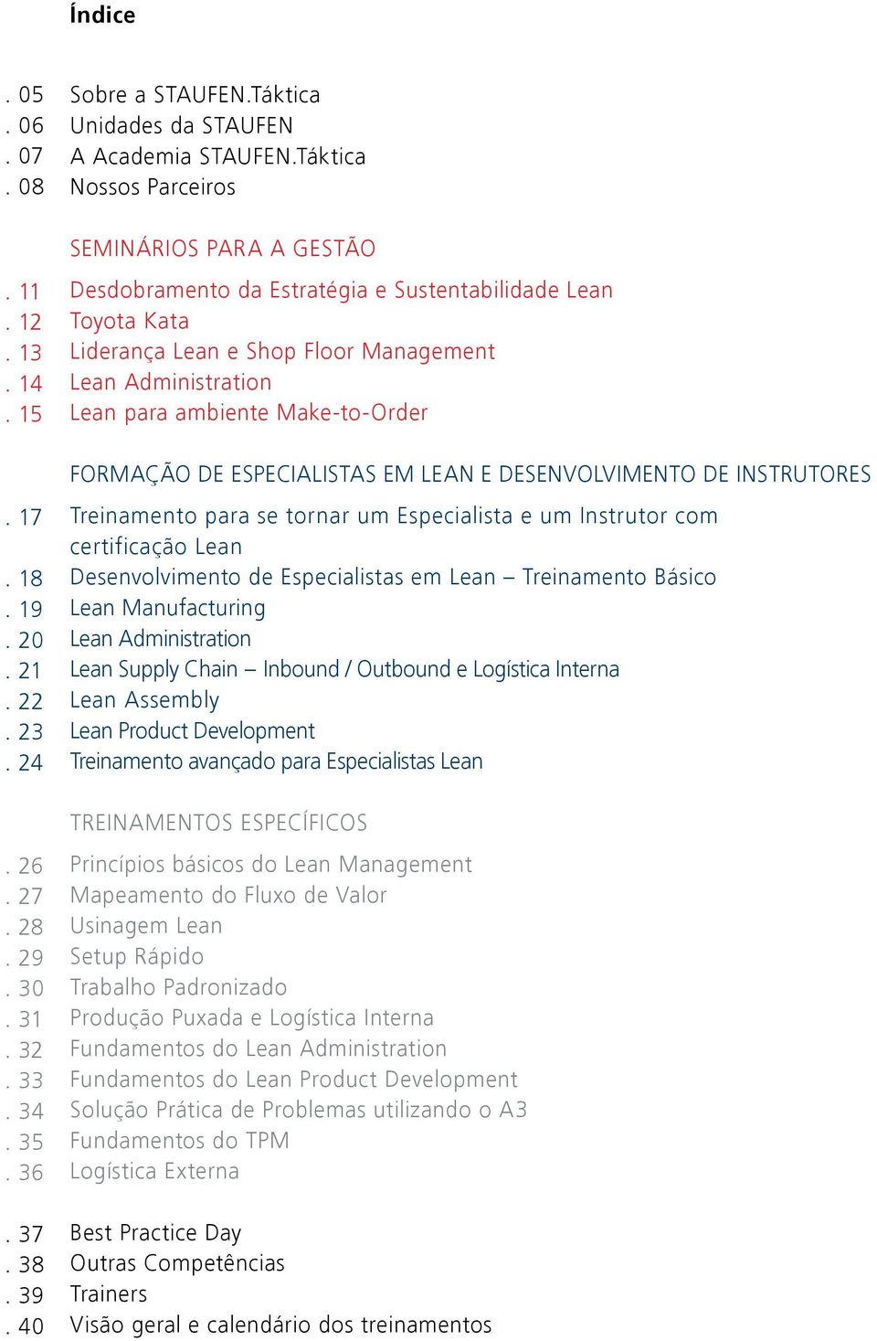 Make-to-Order FORMAÇÃO DE ESPECIALISTAS EM LEAN E DESENVOLVIMENTO DE INSTRUTORES Treinamento para se tornar um Especialista e um Instrutor com certificação Lean Desenvolvimento de Especialistas em