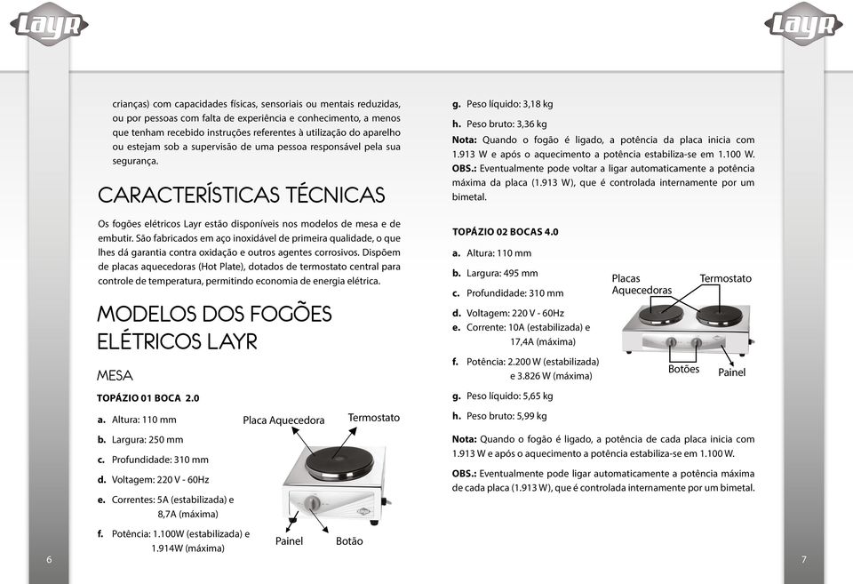 São fabricados em aço inoxidável de primeira qualidade, o que lhes dá garantia contra oxidação e outros agentes corrosivos.