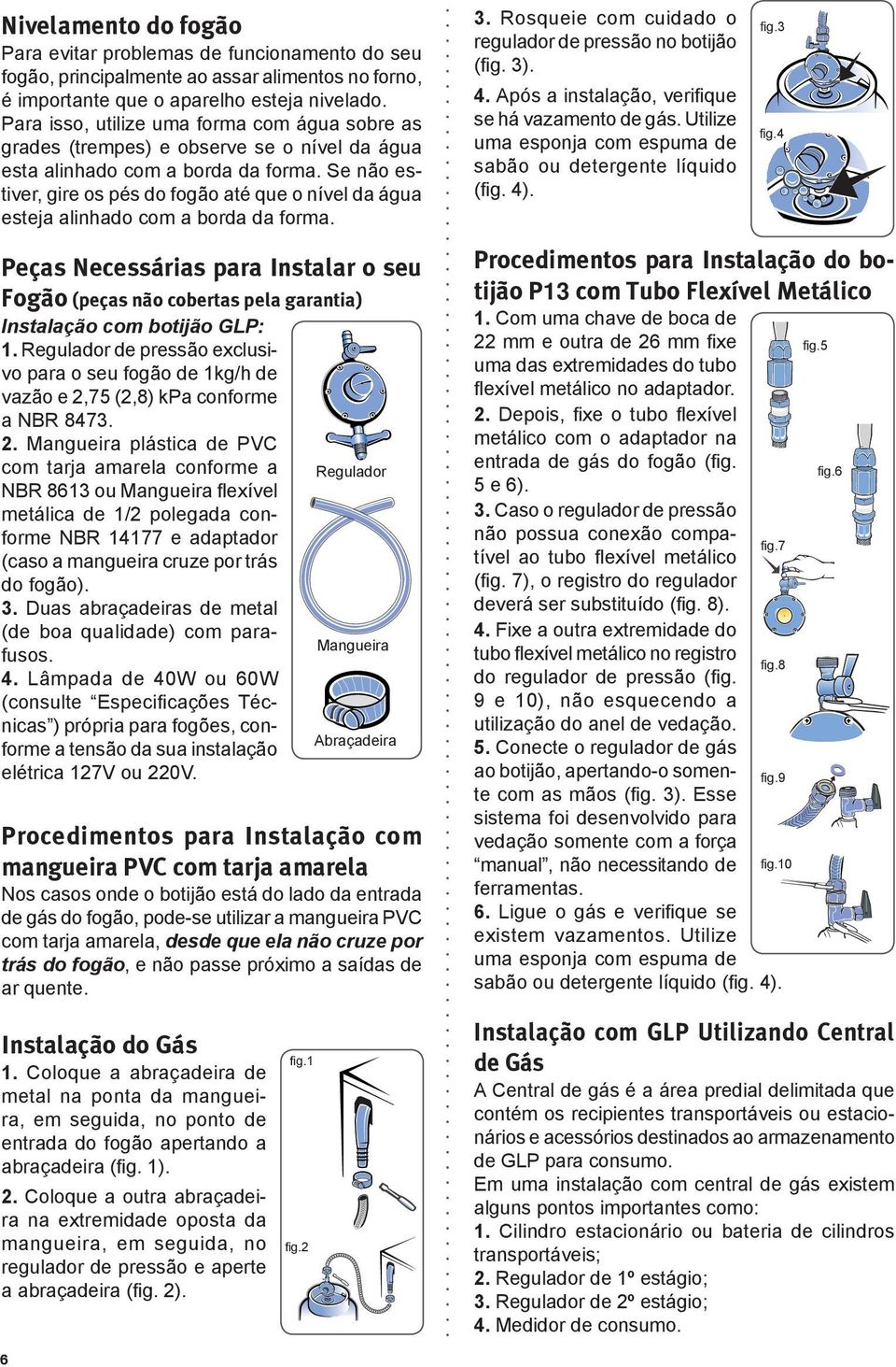 Se não estiver, gire os pés do fogão até que o nível da água esteja alinhado com a borda da forma.