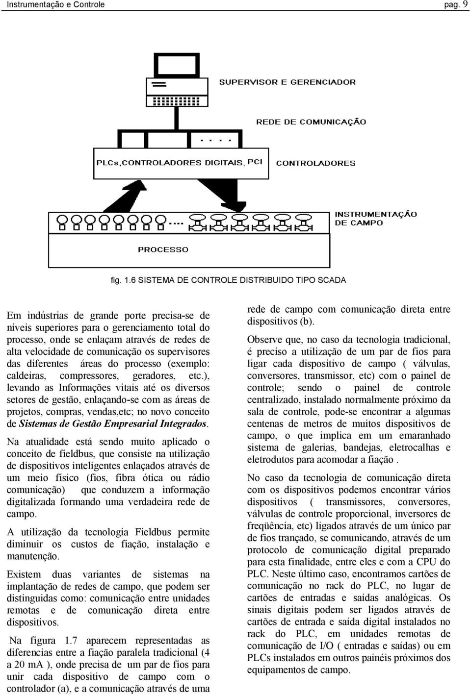 de comunicação os supervisores das diferentes áreas do processo (exemplo: caldeiras, compressores, geradores, etc.