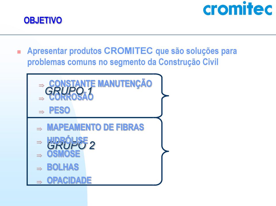 Construção Civil CONSTANTE MANUTENÇÃO GRUPO 1