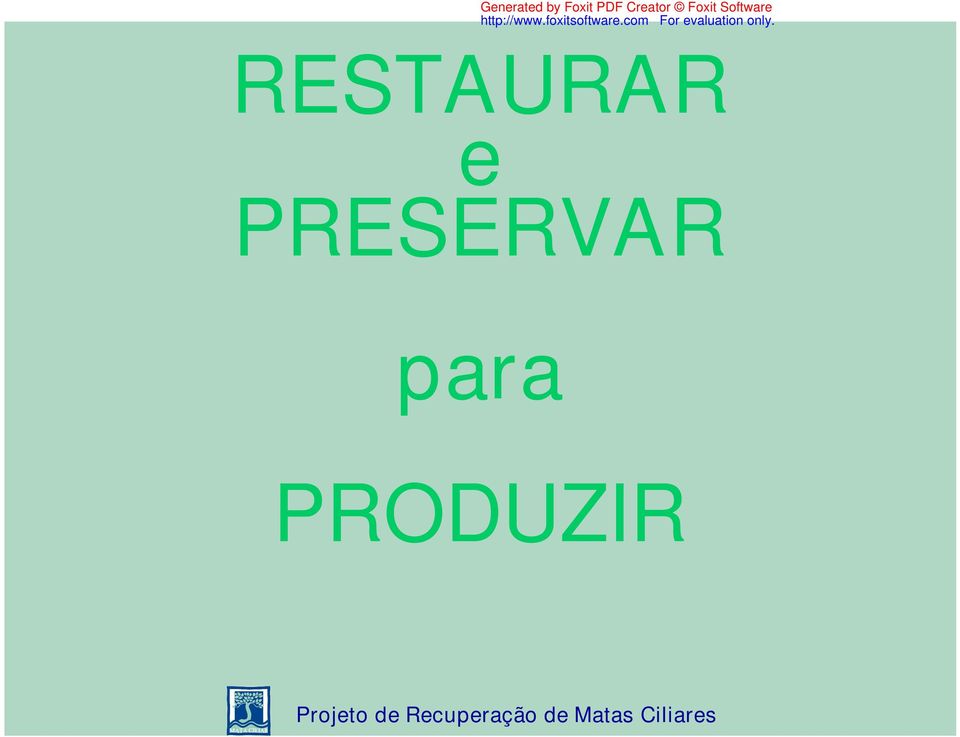 PRESERVAR