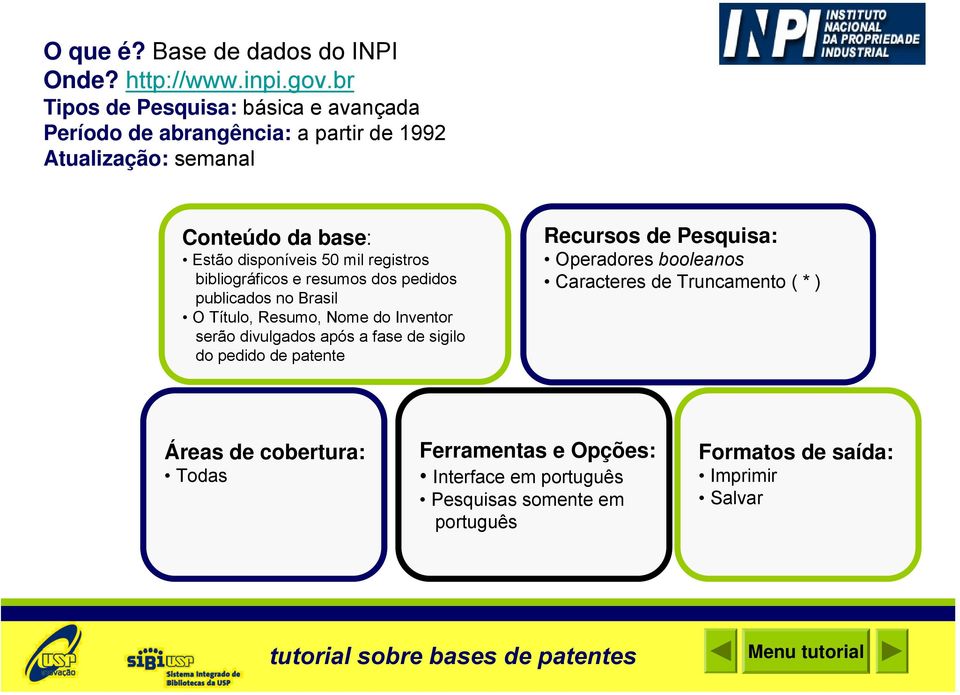 registros bibliográficos e resumos dos pedidos publicados no Brasil O Título, Resumo, Nome do Inventor serão divulgados após a fase de sigilo do pedido