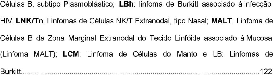 Linfoma de Células B da Zona Marginal Extranodal do Tecido Linfóide associado