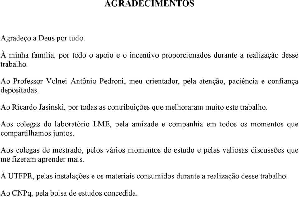 Ao Ricardo Jasinski, por todas as contribuições que melhoraram muito este trabalho.