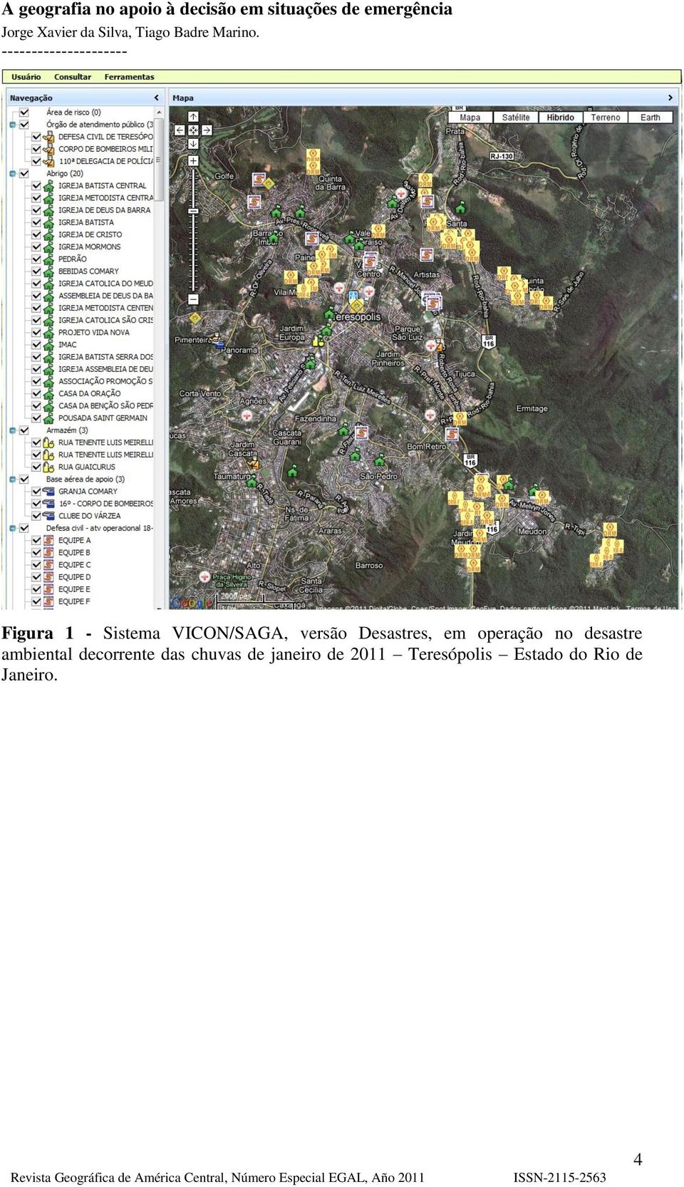 ambiental decorrente das chuvas de