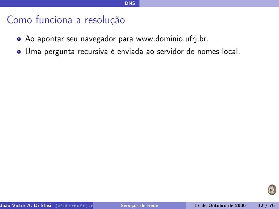 / 76 Como funciona a resolução Ao apontar seu