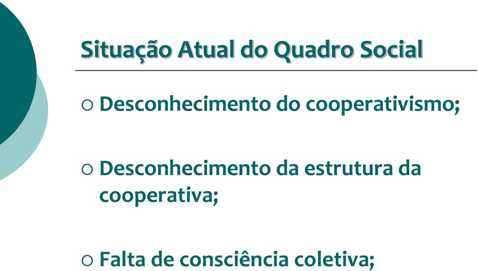 Desconhecimento da estrutura da