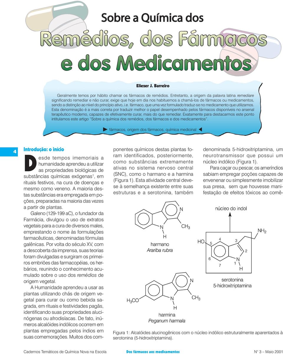 princípio ativo, i.e. fármaco, que uma vez formulado traduz-se no medicamento que utilizamos.