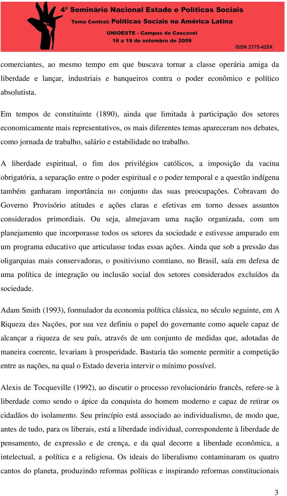 e estabilidade no trabalho.