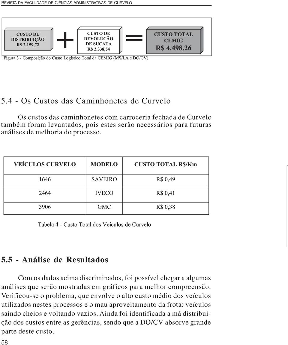 de melhoria do processo. 5.