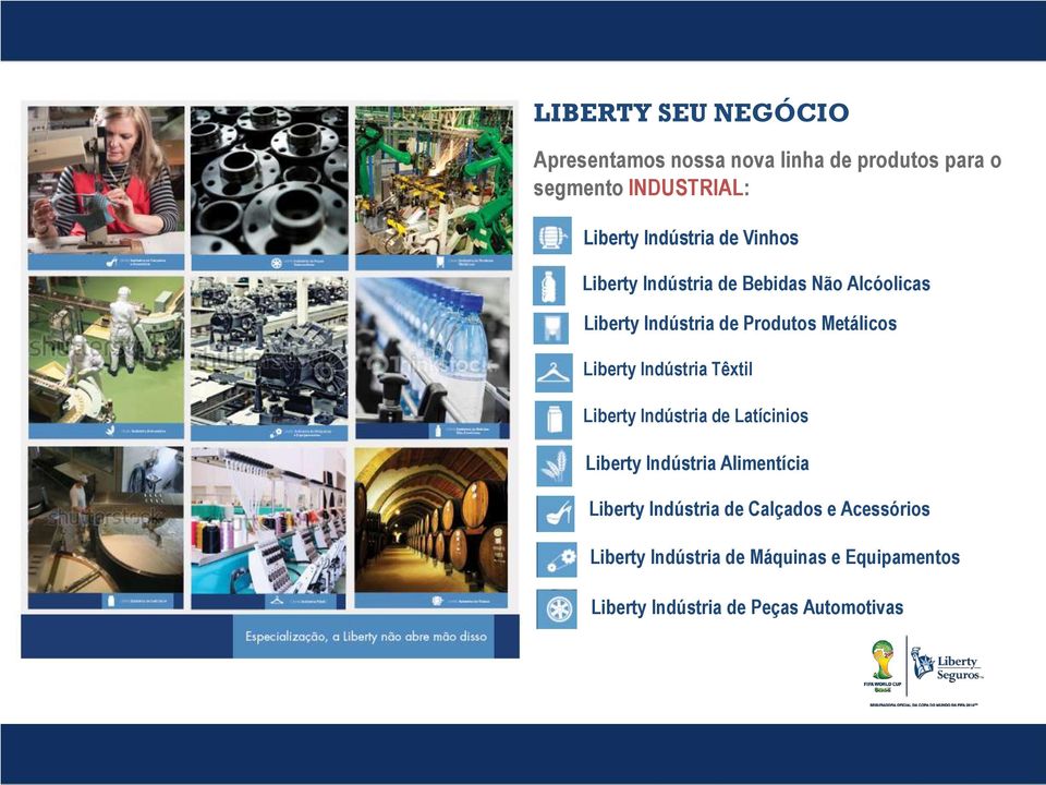 Produtos Metálicos Liberty Indústria Têxtil Liberty Indústria de Latícinios Liberty Indústria Alimentícia Liberty