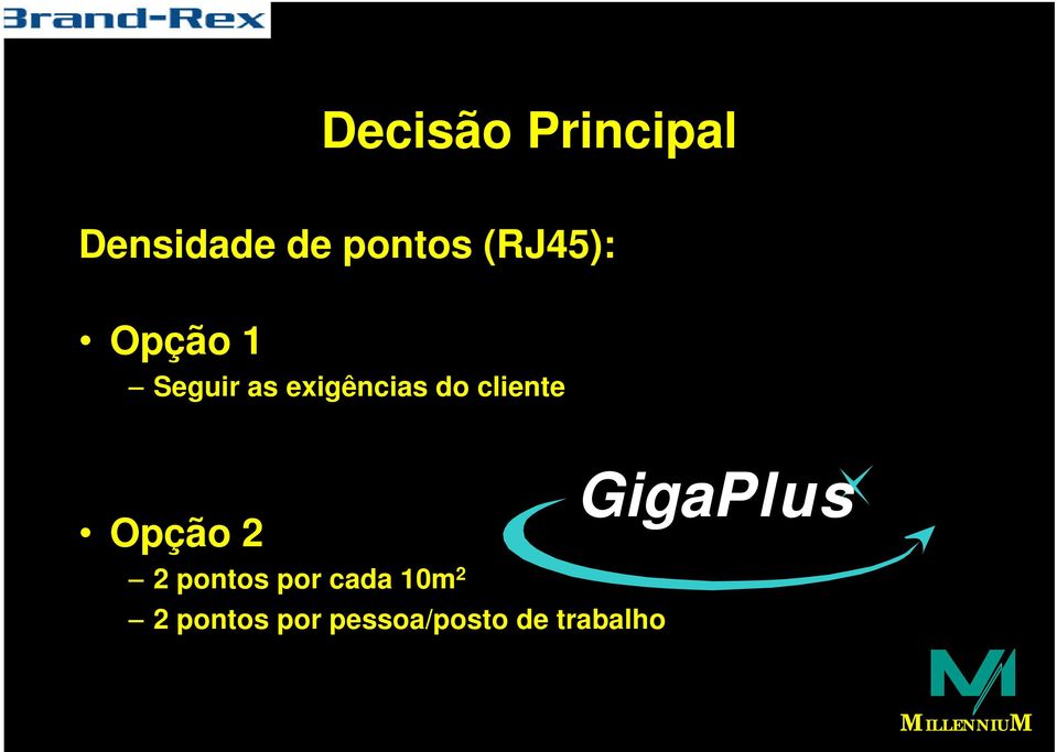 cliente Opção 2 2 pontos por cada 10m 2