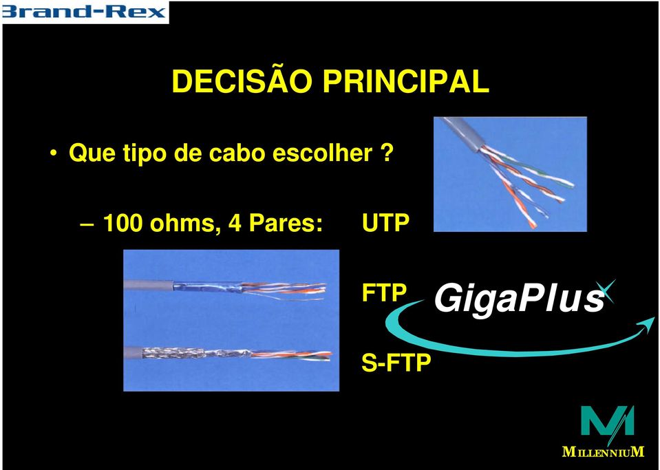 100 ohms, 4 Pares: