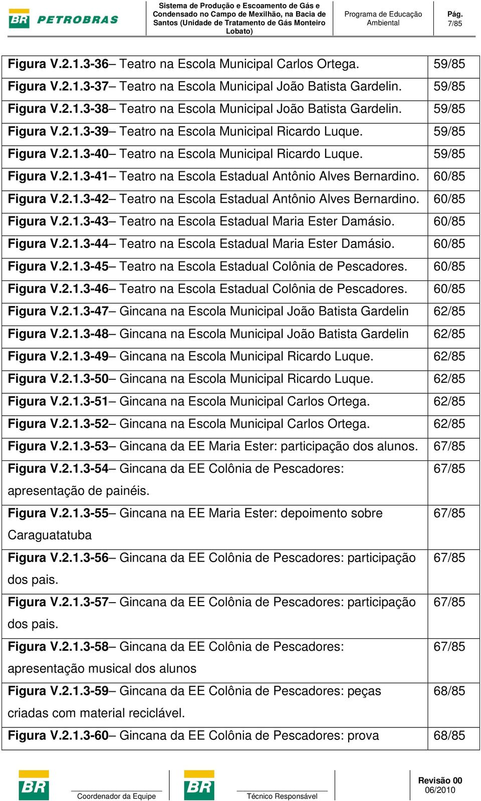 60/85 Figura V.2.1.3-42 Teatro na Escola Estadual Antônio Alves Bernardino. 60/85 Figura V.2.1.3-43 Teatro na Escola Estadual Maria Ester Damásio. 60/85 Figura V.2.1.3-44 Teatro na Escola Estadual Maria Ester Damásio.