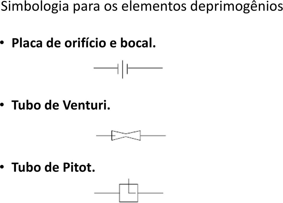 Placa de orifício e bocal.