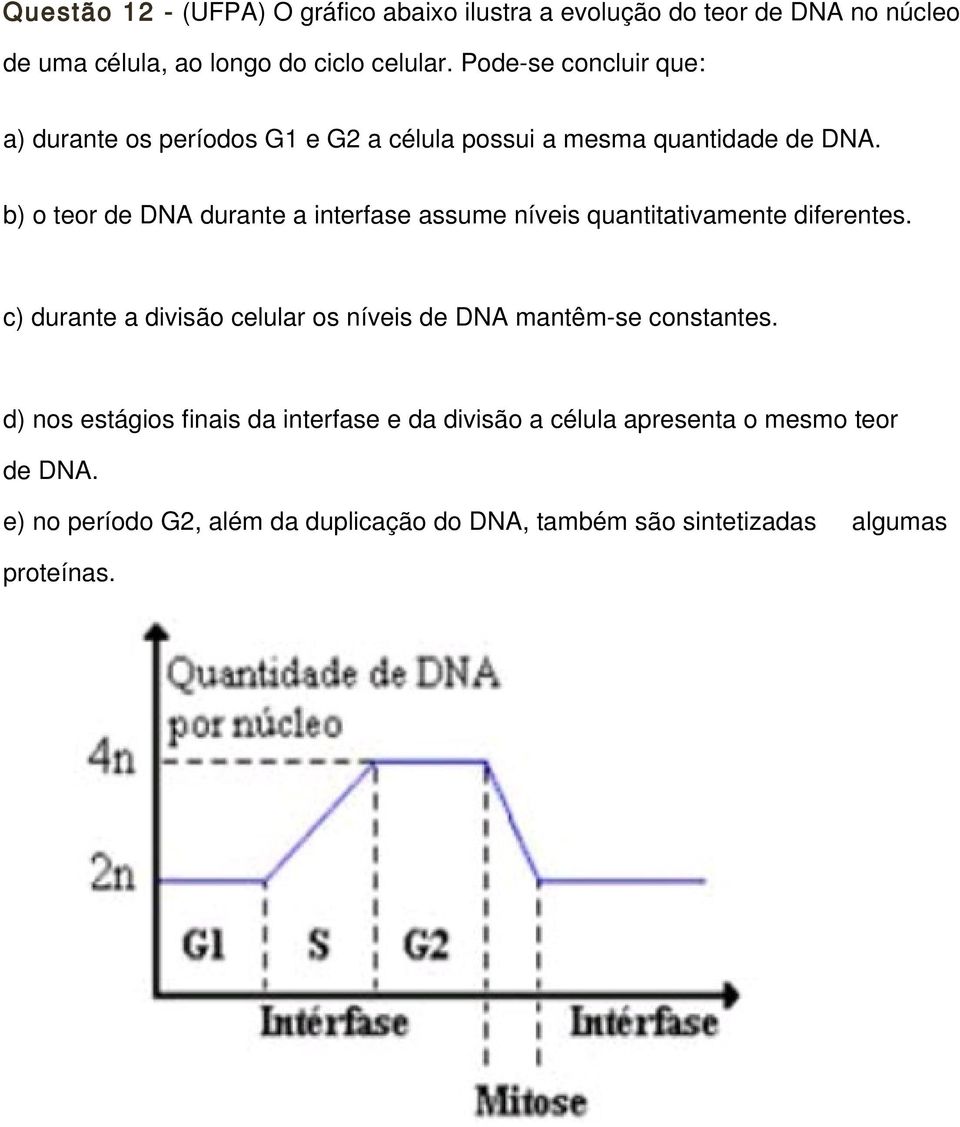 b) o teor de DNA durante a interfase assume níveis quantitativamente diferentes.