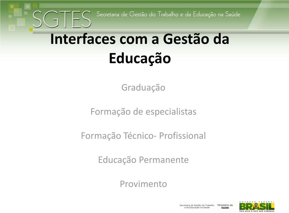 especialistas Formação Técnico-