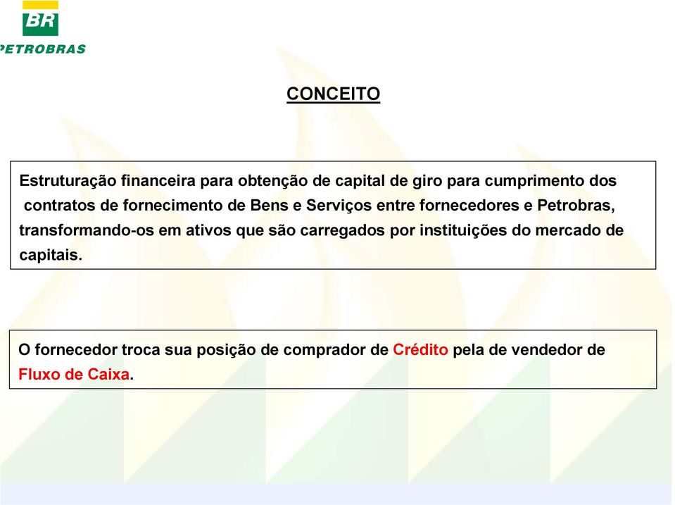 transformando-os em ativos que são carregados por instituições do mercado de capitais.