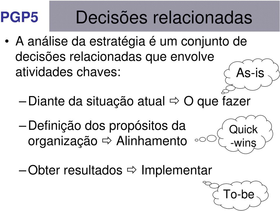 Diante da situação atual O que fazer Definição dos propósitos da