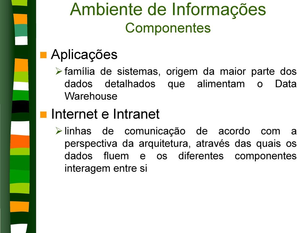 e Intranet linhas de comunicação de acordo com a perspectiva da arquitetura,