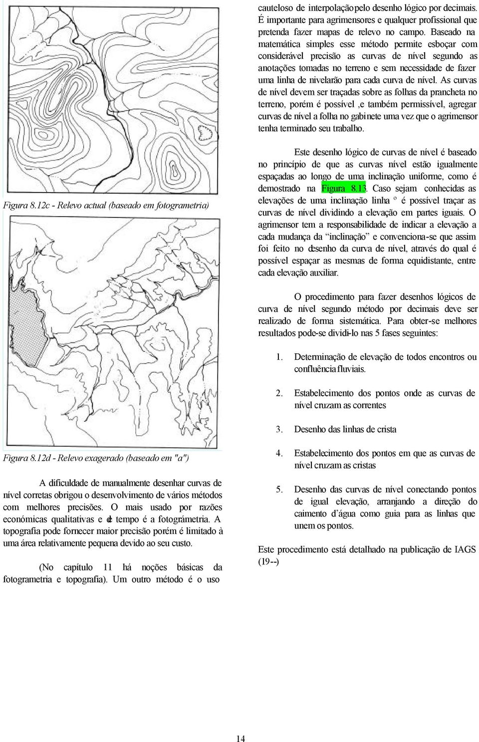 cada curva de nível.