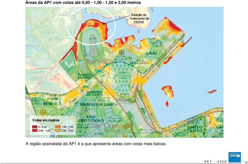 região assinalada da AP1 é a que