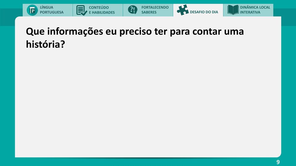 DO DIA Que informações eu