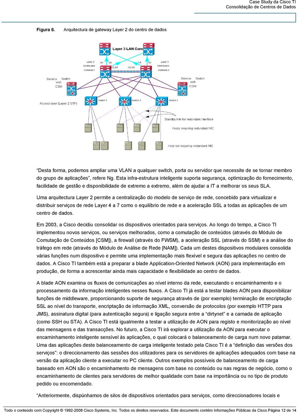 Esta infra-estrutura inteligente suporta segurança, optimização do fornecimento, facilidade de gestão e disponibilidade de extremo a extremo, além de ajudar a IT a melhorar os seus SLA.