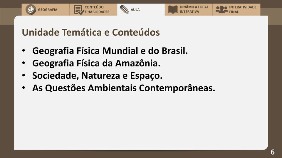 Geografia Física da Amazônia.