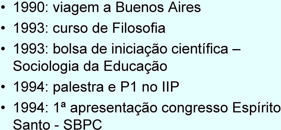 Sociologia da Educação 1994: palestra e P1 no