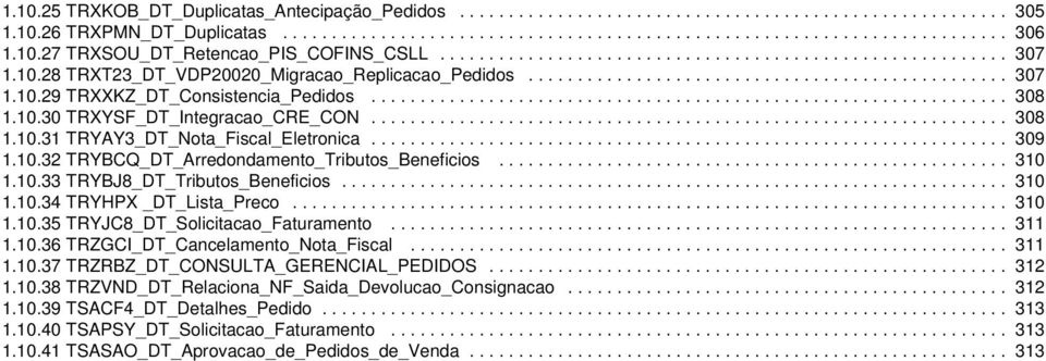 ................................................................ 308 1.10.30 TRXYSF_DT_Integracao_CRE_CON................................................................. 308 1.10.31 TRYAY3_DT_Nota_Fiscal_Eletronica.