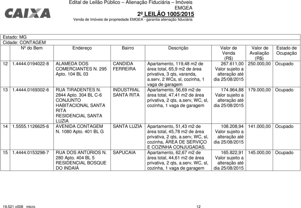 404 BL 5 RESIDENCIAL BOSQUE DO INDAIÁ CANDIDA FERREIRA INDUSTRIAL SANTA RITA Apartamento, 119,48 m2 de área total, 65,9 m2 de área privativa, 3 qts, varanda, a.