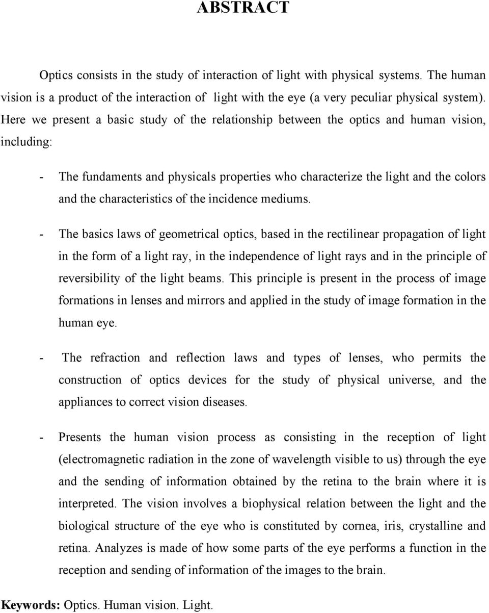 characteristics of the incidence mediums.