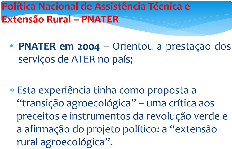 proposta a transição agroecológica uma crítica aos preceitos e instrumentos da